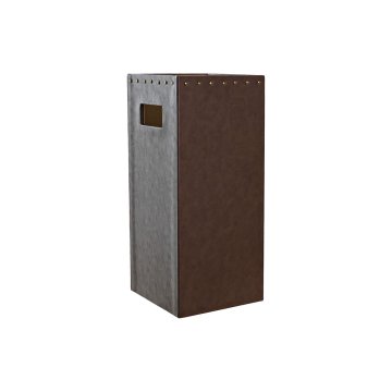 DKD Home Decor Stojalo za dežnike DKD Home Decor Temno rjava PU (21 x 21 x 50 cm)