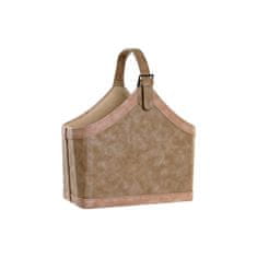 DKD Home Decor Stojalo za revije DKD Home Decor Beige Brown PU (40 x 19 x 50 cm)