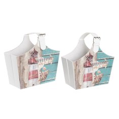 DKD Home Decor Stojalo za revije DKD Home Decor 40 x 18 x 41 cm Večbarvni karton Sredozemlje (2 enoti)