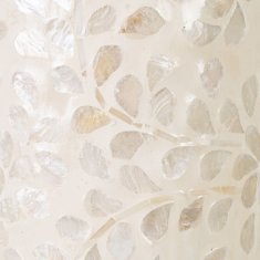 BigBuy Stojalo za dežnike Biserna mati 20 x 20 x 57 cm MDF Les