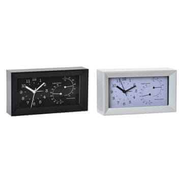 DKD Home Decor Namizna ura DKD Home Decor 8424001495740 Budilka bela črna plastična Loft 20 x 5,5 x 11 cm (2 enoti)
