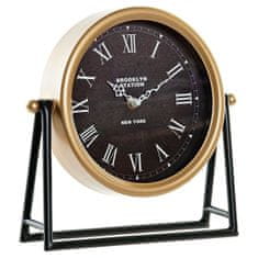 DKD Home Decor Namizna ura DKD Home Decor Golden Crystal Iron (25 x 7 x 25 cm)