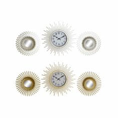 DKD Home Decor Watch DKD Home Decor Šampanjec polipropilen Zlato ogledalo (3 kosi) (2 kosa)