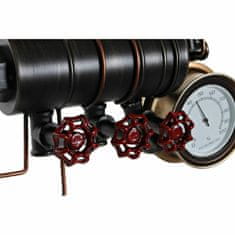 DKD Home Decor Stenska ura DKD Home Decor Black Red Iron Golden (2 kosa) (46 x 13 x 58 cm)