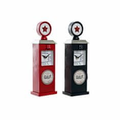 DKD Home Decor Namizna ura DKD Home Decor Crystal Iron Petrol (2 kosa) (12 x 8 x 35 cm)