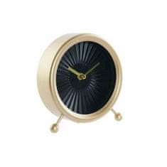DKD Home Decor Namizna ura DKD Home Decor Black Golden Iron Plastic 17 x 6 x 18 cm