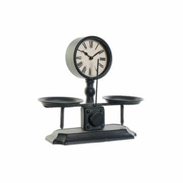 DKD Home Decor Namizna ura DKD Home Decor 34 x 13 x 30,5 cm Kristalno črna železo Vintage