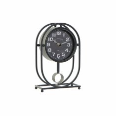 DKD Home Decor Namizna ura DKD Home Decor Crystal Black Iron (16,5 x 7 x 25 cm)