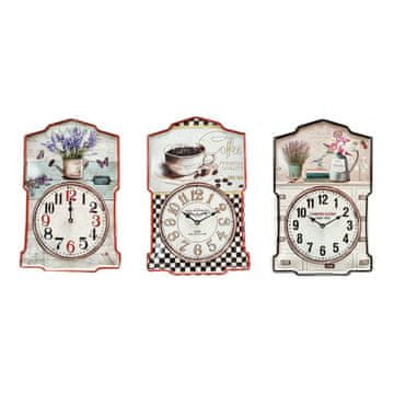 DKD Home Decor Stenska ura DKD Home Decor Iron (30 x 4 x 56 cm) (3 kosi)