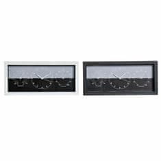 DKD Home Decor Namizna ura DKD Home Decor Black White PVC (26 x 5 x 12 cm) (2 kosa)