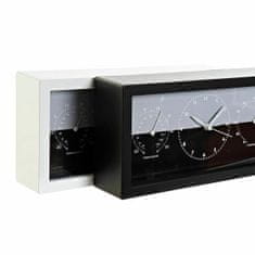DKD Home Decor Namizna ura DKD Home Decor Black White PVC (26 x 5 x 12 cm) (2 kosa)