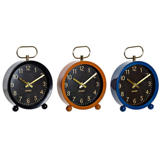 DKD Home Decor Namizna ura DKD Home Decor Brown Black Blue Metal (15 x 4 x 20 cm) (3 enote)