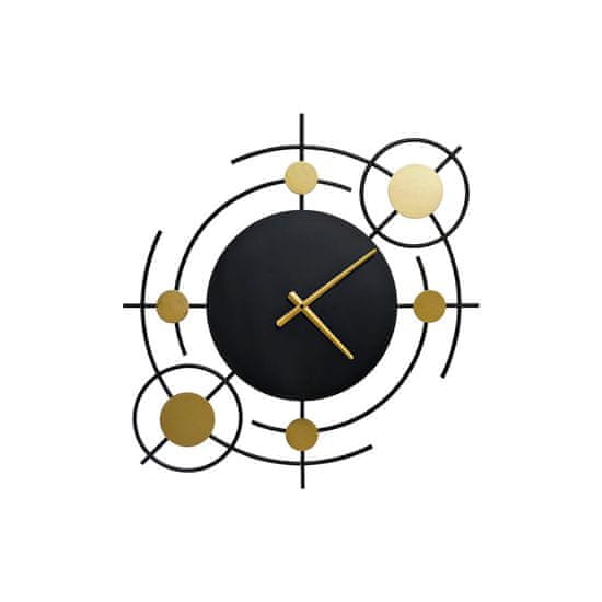 DKD Home Decor Stenska ura DKD Home Decor Black Golden Metal (65 x 5 x 70 cm)