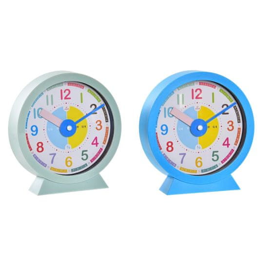 DKD Home Decor Namizna ura DKD Home Decor Otroška modro zelena PVC (15 x 4 x 16,5 cm) (2 enoti)