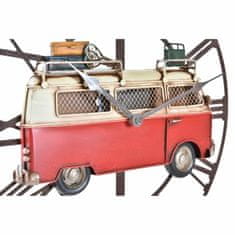 DKD Home Decor Stenska ura DKD Home Decor Van 34 x 3,5 x 32,5 cm Rdeča kovina Celeste Vintage (2 enoti)