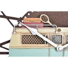 DKD Home Decor Stenska ura DKD Home Decor Van 34 x 3,5 x 32,5 cm Rdeča kovina Celeste Vintage (2 enoti)