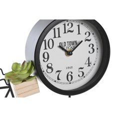 DKD Home Decor Namizna ura DKD Home Decor Kolo 39 x 6 x 26,5 cm Naravna kovina MDF les