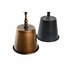 DKD Home Decor Namizna ura DKD Home Decor Crystal Black Golden Iron (16 x 11,5 x 32 cm) (2 enoti)