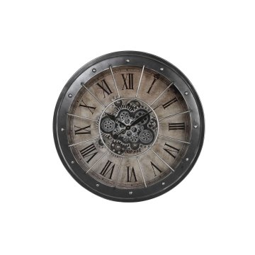 DKD Home Decor Stenska ura DKD Home Decor Gears Black Copper Iron 80 x 8 x 80 cm