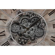 DKD Home Decor Stenska ura DKD Home Decor Gears Black Copper Iron 80 x 8 x 80 cm