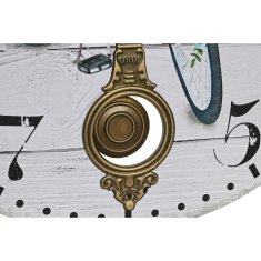 DKD Home Decor Stenska ura DKD Home Decor Kolo Kovina Večbarvni MDF Les (2 enoti) (58 x 4 x 58 cm)