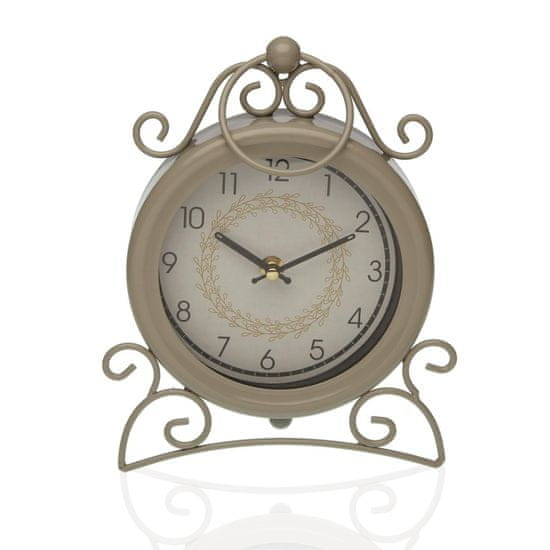 Versa Namizna ura Versa Beige Multicolor Metal 25 x 19 x 4,5 cm