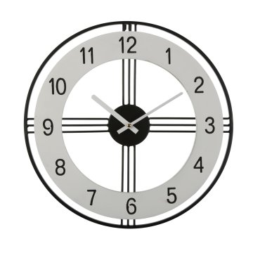 Versa Stenska ura Versa White Metal (40 x 40 x 4 cm)