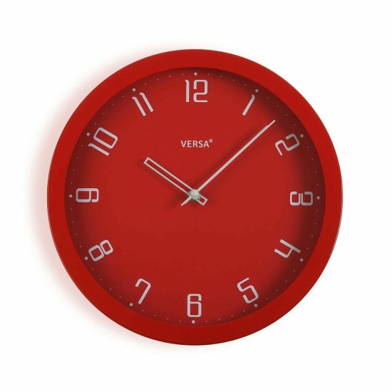 Versa Stenska ura Versa Red iz polipropilena (4,3 x 30 x 30 cm)
