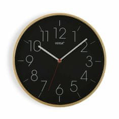 Versa Stenska ura Versa Black Wood PU (30,5 x 4,3 x 30,5 cm)