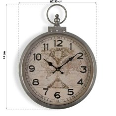 Versa Stenska ura Versa Metal 5,5 x 47 x 35 cm