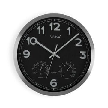 Versa Stenska ura Versa Black Aluminium (4 x 30 x 30 cm)