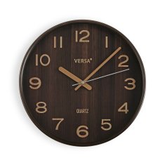 Versa Stenska ura Versa Temno rjava plastika (4,8 x 31 x 31 cm)