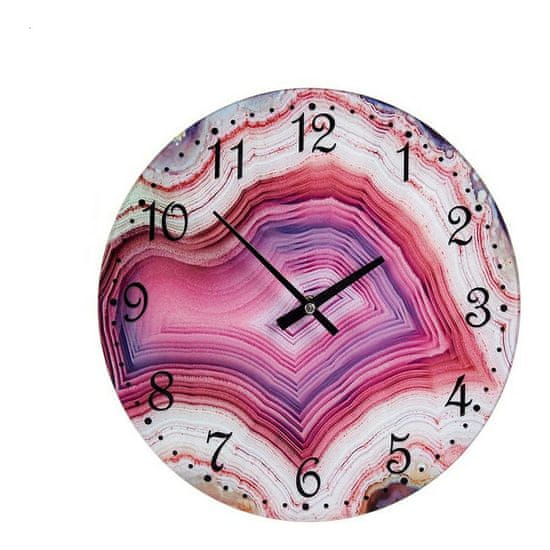 Gift Decor Stenska ura Pink Crystal (30 x 4 x 30 cm)