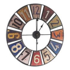 Gift Decor Stenska ura Multicolor Retro Metal (60 x 4,5 x 60 cm)