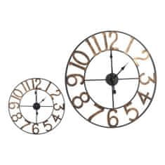 Gift Decor Stenska ura Black Golden Metal (60 x 4,5 x 60 cm)