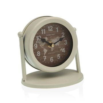 Versa Namizna ura Versa Zemljevid sveta 11 x 15 x 15 cm Kovina