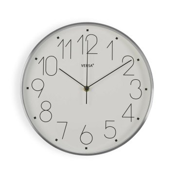 Versa Stenska ura Versa White Multicolor Aluminium 4,4 x 25,8 x 25,8 cm