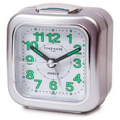 BigBuy Analogna budilka Timemark Silver (7,5 x 8 x 4,5 cm)