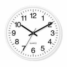 BigBuy Stenska ura Timemark White (30 x 30 cm)