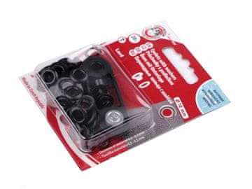 Vtičnice s podložko notranji Ø5,5 mm / zunanji Ø10 mm - črni lak (10 blistrov)
