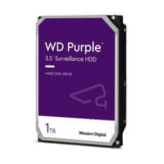 WD Purple/1TB/HDD/3,5"/SATA/5400 vrtljajev na minuto/3R