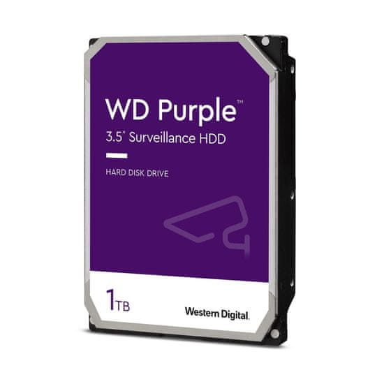 WD Purple/1TB/HDD/3,5"/SATA/5400 vrtljajev na minuto/3R