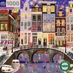 eeBoo Kvadratna sestavljanka Magic Amsterdam 1000 kosov