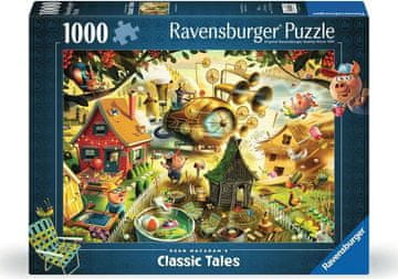 Ravensburger Uganka Pazite, prašiči! (Trije prašički) 1000 kosov