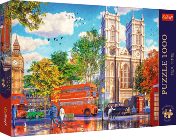 Trefl Sestavljanka Premium 1000 kosov - Čas za čaj: Pogled na London - čajna ura: 1000 kosov - Tea Tea - Pogled na London