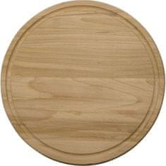 Mesna plošča okrogla z žlebom, premer 400 mm x 20 mm - Dřevovýroba Otradov