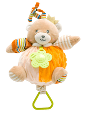 Unikatoy plišasta igrača, z melodijo na poteg, medvedek, 20 cm (25569)