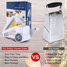 Sweetbuy Ribežnik za Sir, Multifunkcionalni Ročni Strgalnik〡CHEESE GRATER