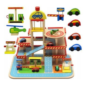 Northix Garaža s parkirnimi mesti - les