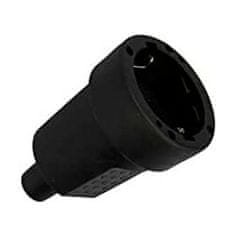 Edm Vtična baza EDM Aerial Black 250 V 16 A